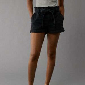 American Eagle Stretch Paper-bag Denim Mom Short